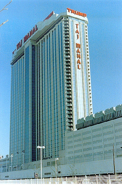 Taj Mahal Casino & Hotel, 980,000 sq.ft. of Filigree on steel staggered trusses. 